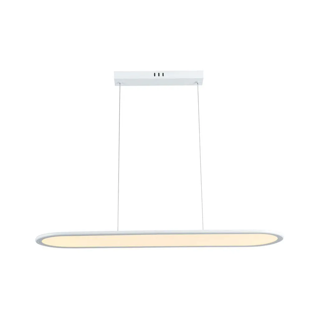 Lampadario LED a Sospensione 24W 80x104Cm Colore Bianco 3000K, vista frontale