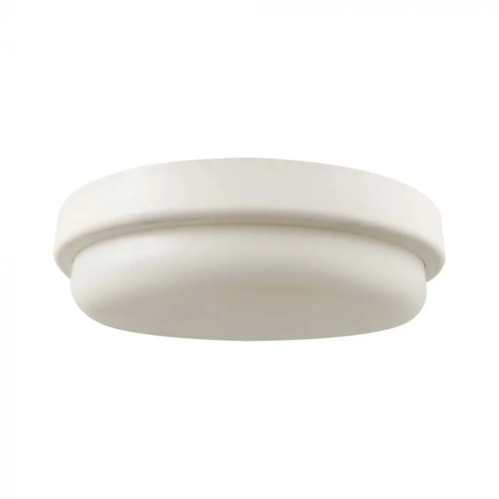 Plafoniera LED Rotonda 18W Colore Bianco d: 151mm h: 38mm 4000K, vista angolata