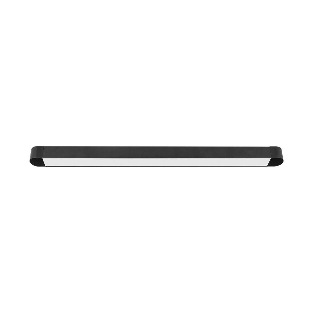 Faretto LED Lineare da Binario Magnetico Slim 18W Colore Nero 4000K, vista frontale
