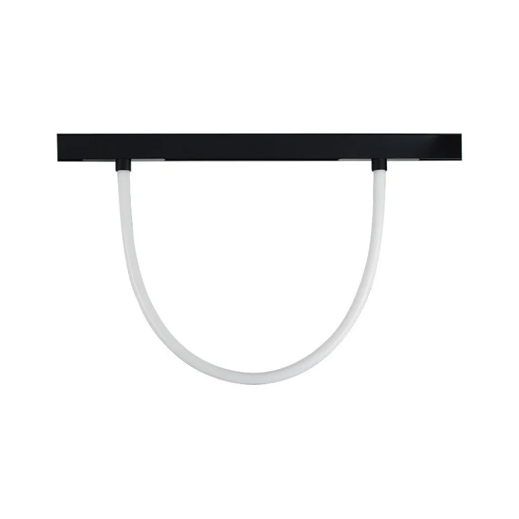 Tubo LED Flessibile da Binario 11W Colore Nero Dimmerabile 4500K, vista frontale