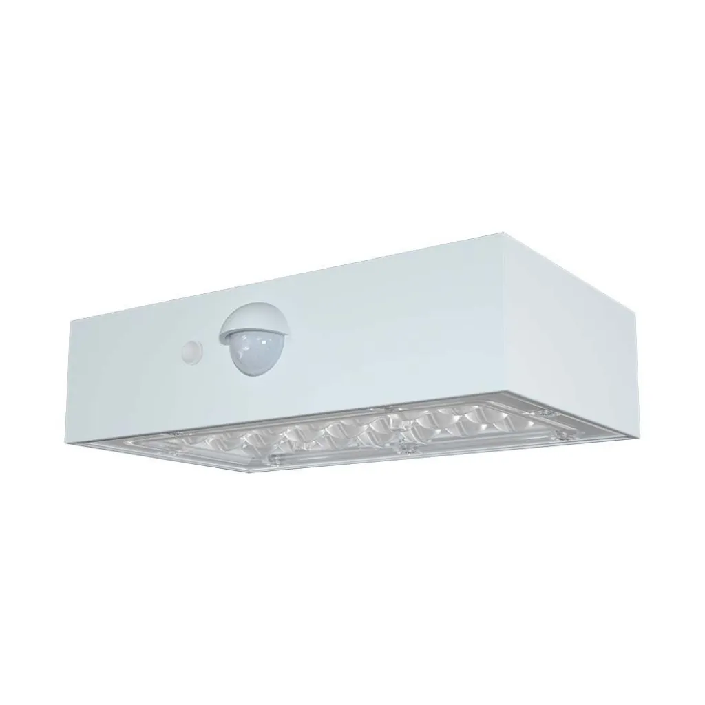 Lampada LED da Muro 3W Con Pannello Solare e Sensore PIR Colore Bianco 3000+4000K, vista