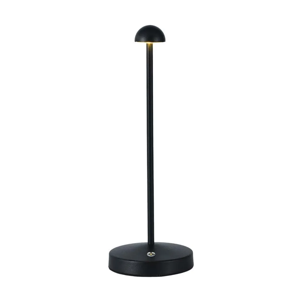 Lampada LED da Tavolo 1.6W 105x295mm Colore Nero ricaricabile con USB C Touch Dimmerabile 3in1, vista frontale