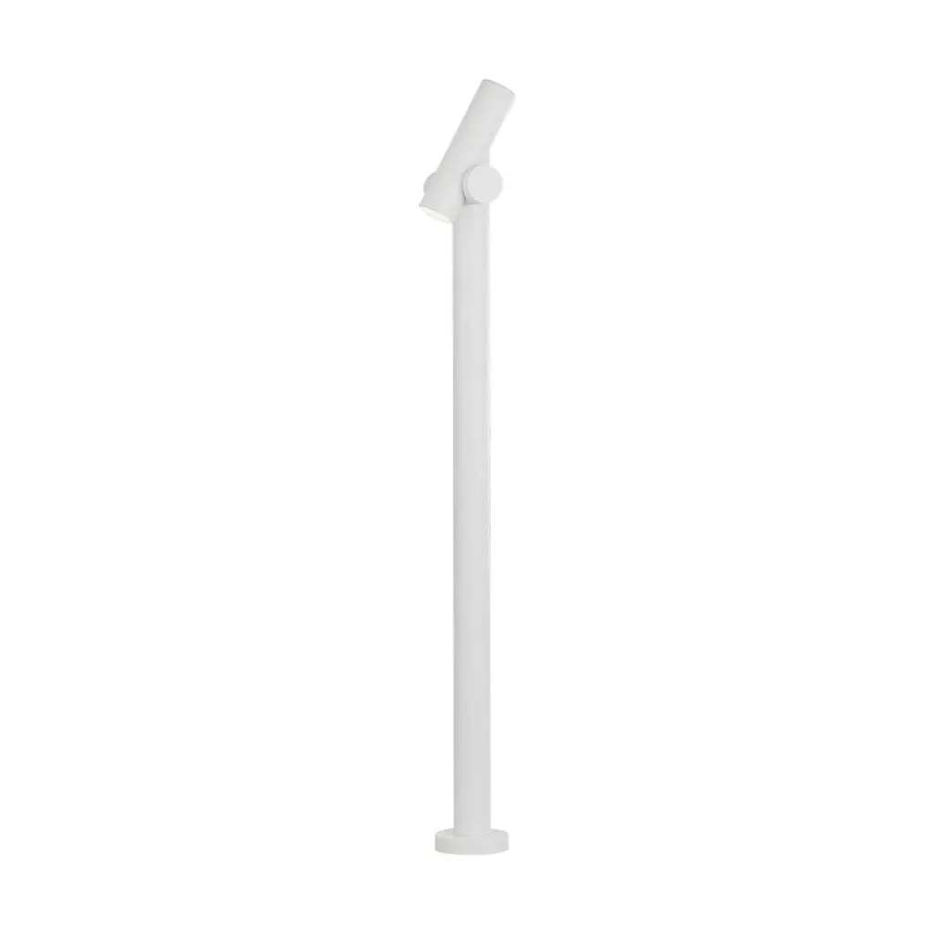 Faretto LED Doppio bidirezionale da Terra 2x2W Colore Bianco 129x159x1000mm 3000K, vista frontale