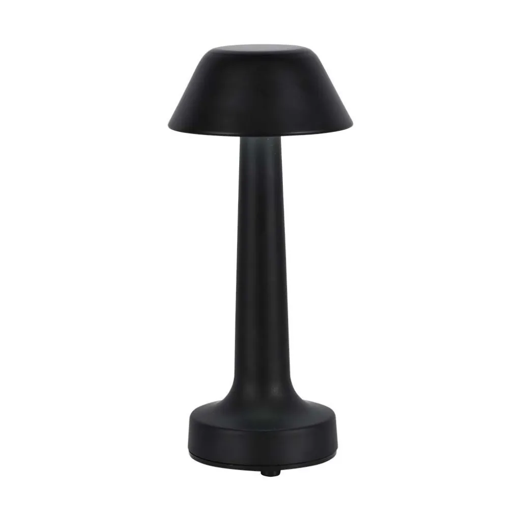 Lampada LED da Tavolo 1W Colore Nero ricaricabile con USB C Touch Dimmerabile 3in1, vista frontale