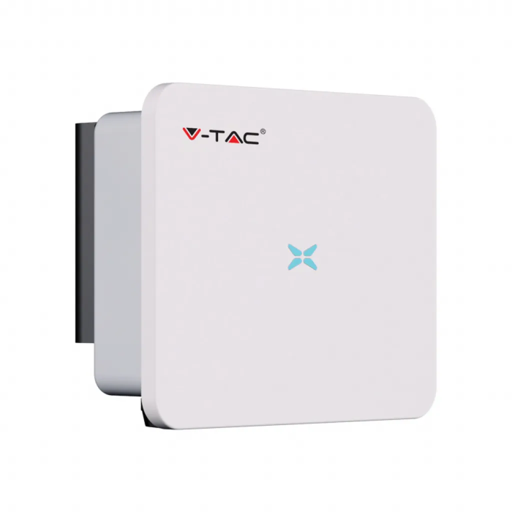 Inverter Fotovoltaico di Stringa Trifase INVT XG Series 8kW 2 MPPT CEI 0-21 WiFi, vista angolata frontale