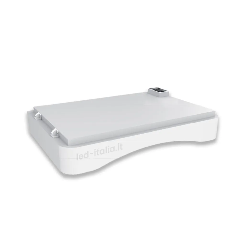 Base Moduli di Accumulo Impilabili 5.12kWh per Inverter Fotovoltaici Alta Tensione SKU 12002 + SKU 12151, vista angolata