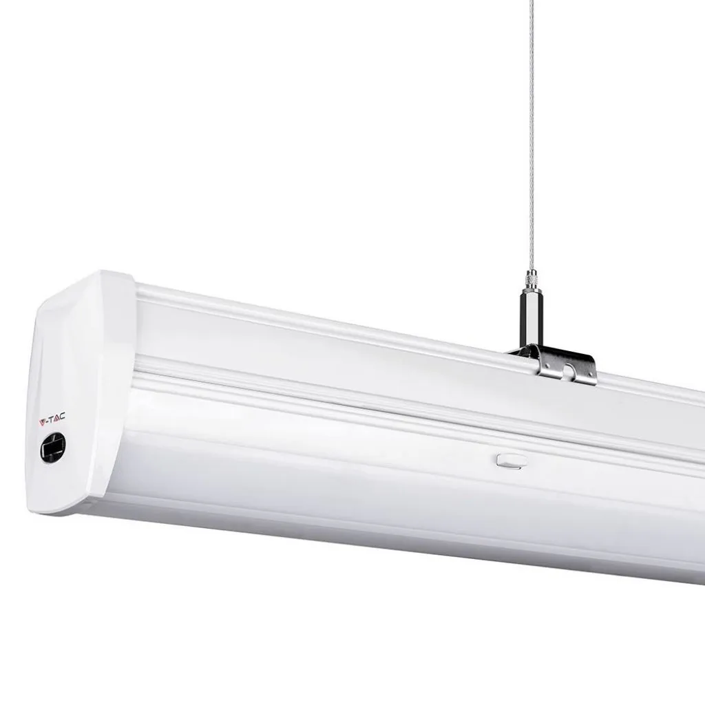 Plafoniera LED Lineare Master 50W 160LM/W 150cm 120 gradi 4000K Dimmerabile, vista angolata