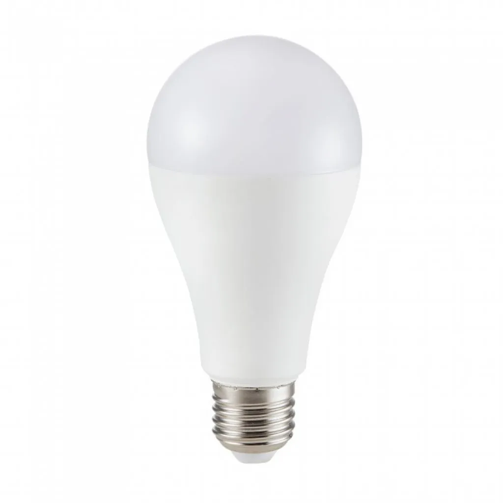Lampadina LED Chip Samsung E27 17W A65 3000K, vista frontale