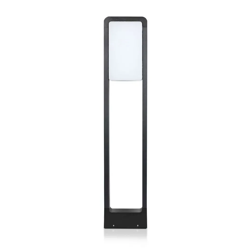 Paletto LED 10W Chip Samsung Corpo Nero 3000K, vista frontale