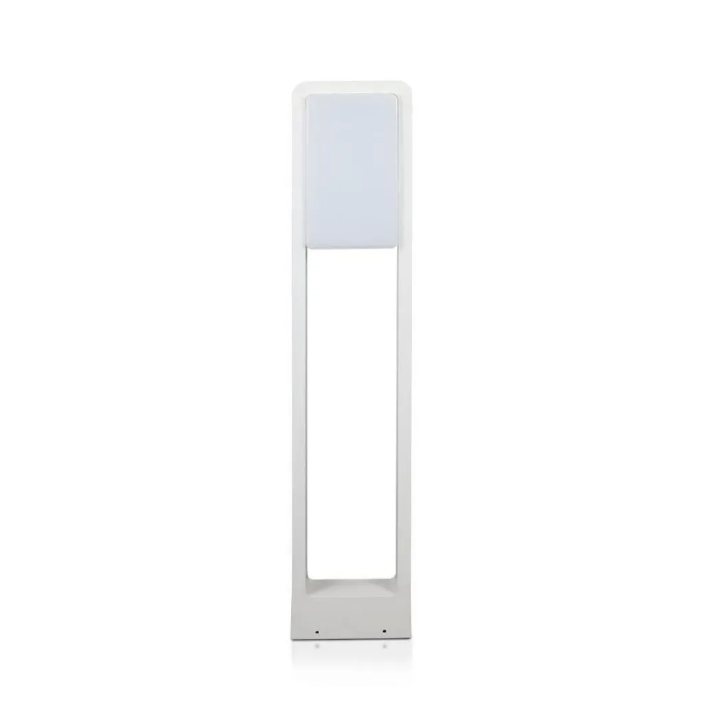 Paletto LED 10W Chip Samsung Corpo Bianco 3000K, vista frontale