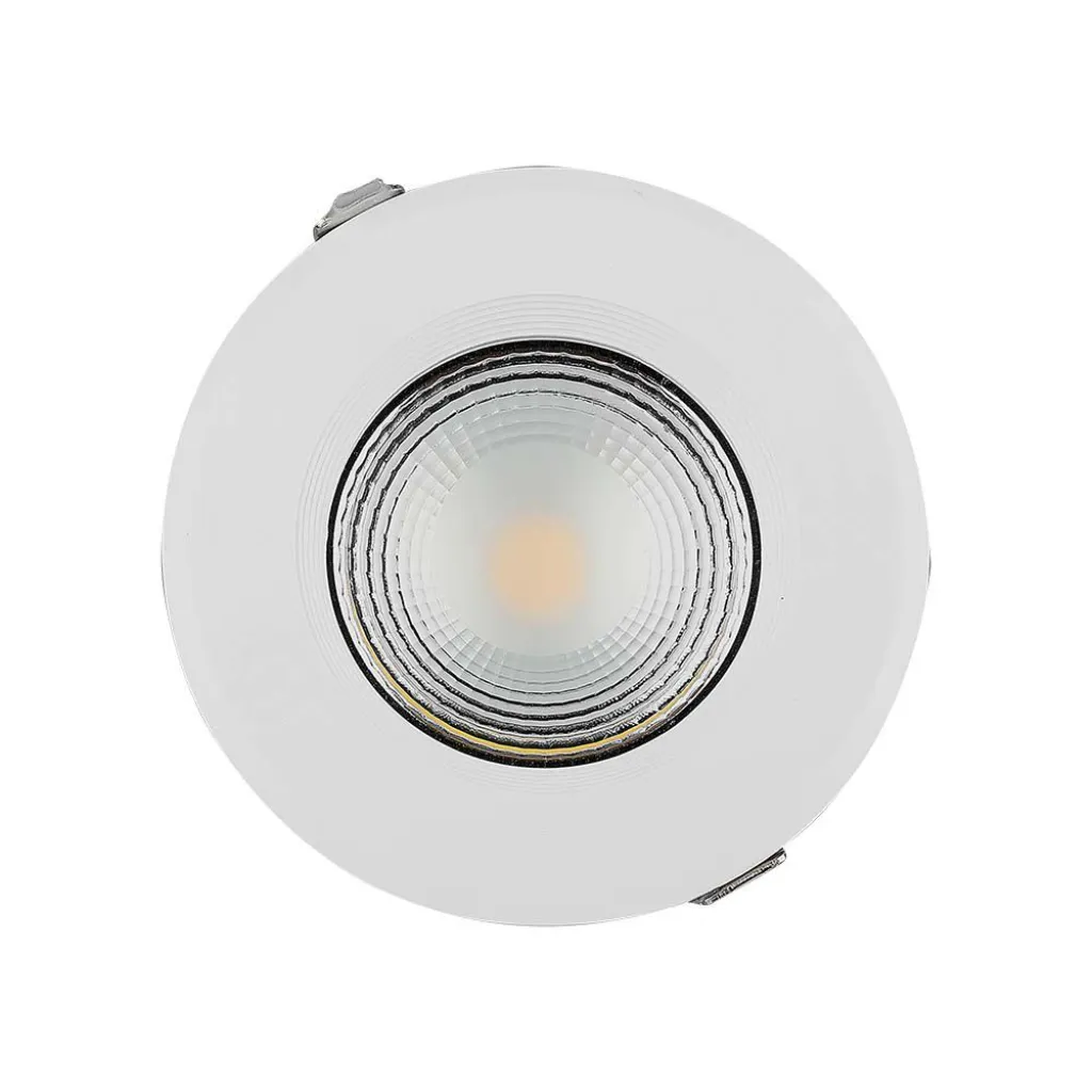 Faretto LED da Incasso Rotondo LED COB 40W 120LM/W Colore Bianco 4000K, vista frontale