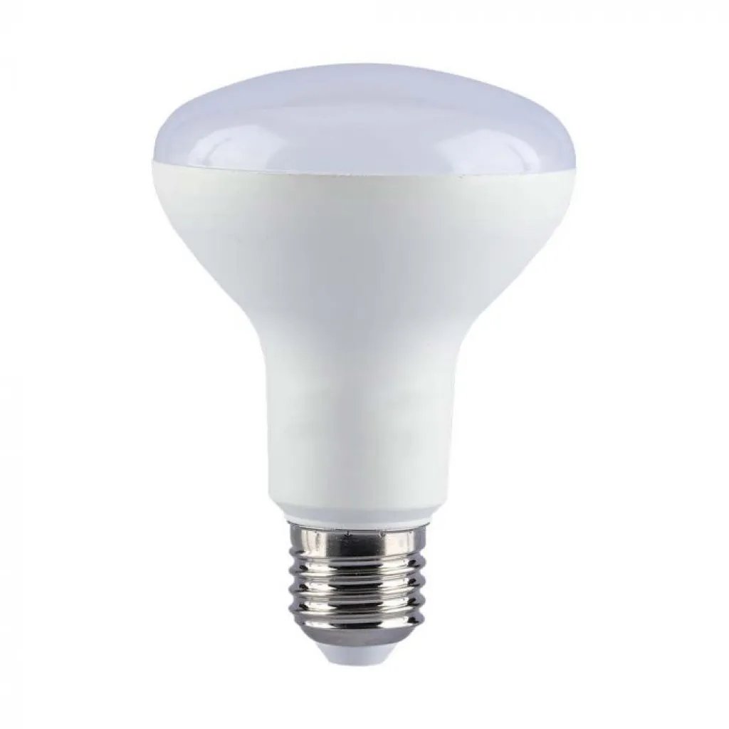 Lampadina LED Chip Samsung E27 11W R80 6500K, vista frontale