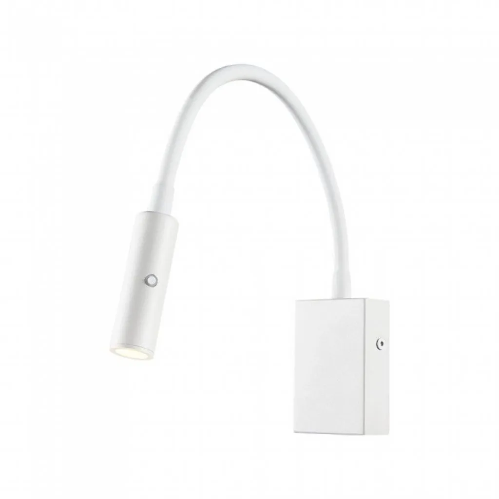 Applique da Hotel per Lettura LED 3W Colore Bianco 3000K, vista angolata