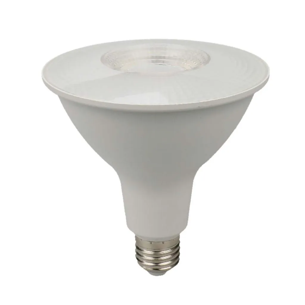 Lampadina LED Chip Samsung E27 12,8W PAR38 6500K, vista angolata