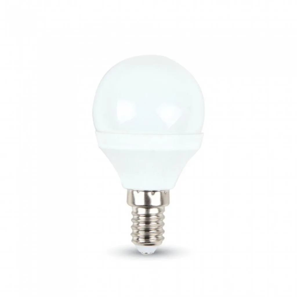 Lampadina LED Chip Samsung E14 4,5W P45 6500K, vista frontale