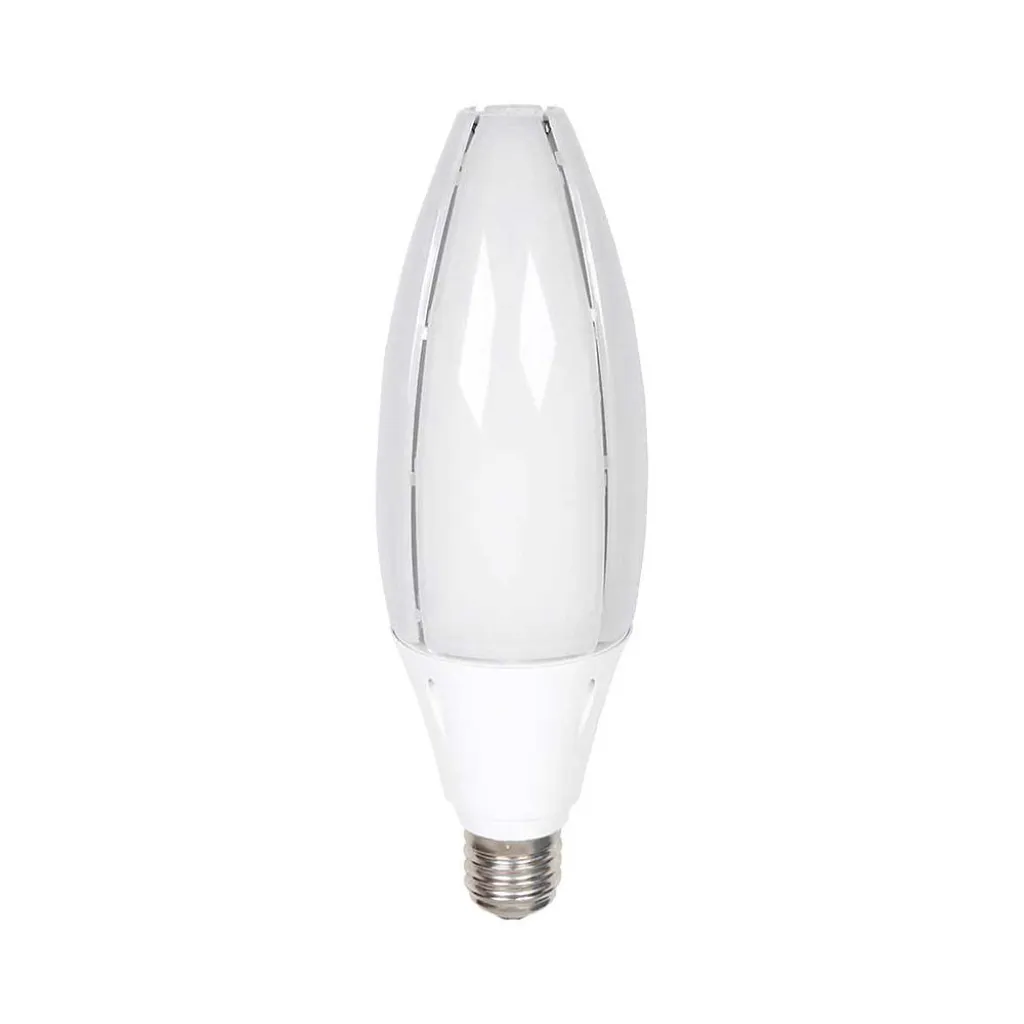 Lampadina LED Chip Samsung E40 60W Oliva 6500K, vista frontale