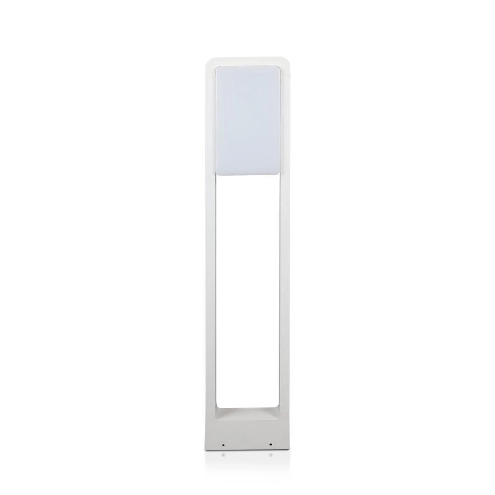 Paletto LED 10W Chip Samsung Corpo Bianco 4000K, vista frontale