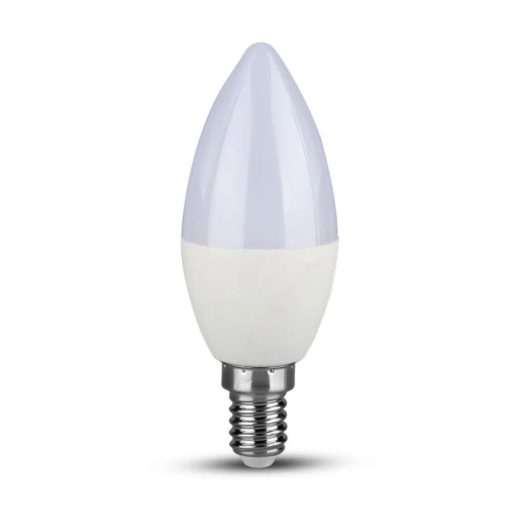 Lampadina Led Chip Samsung E14 55W Candela 4000K Dimmerabile, vista frontale