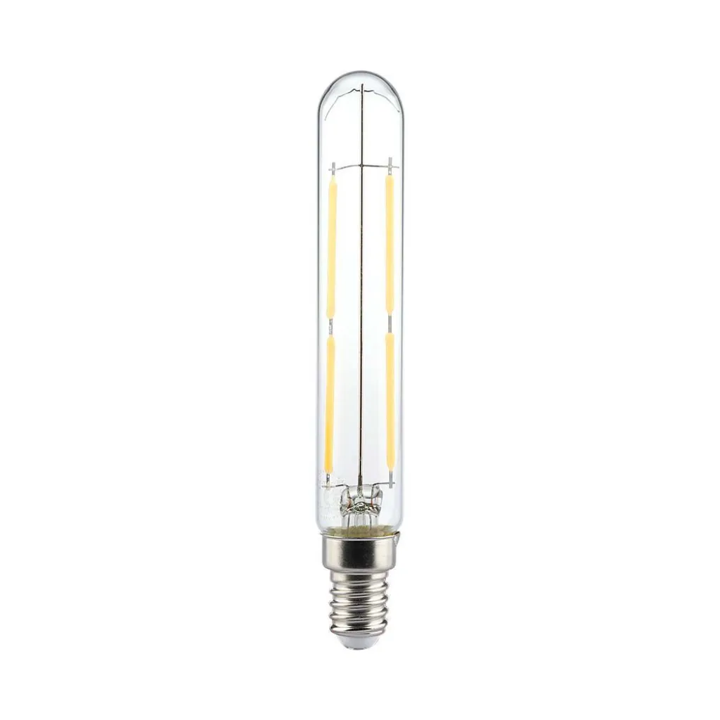 Lampadina LED E14 4W T20 Filamento 3000K, vista frontale