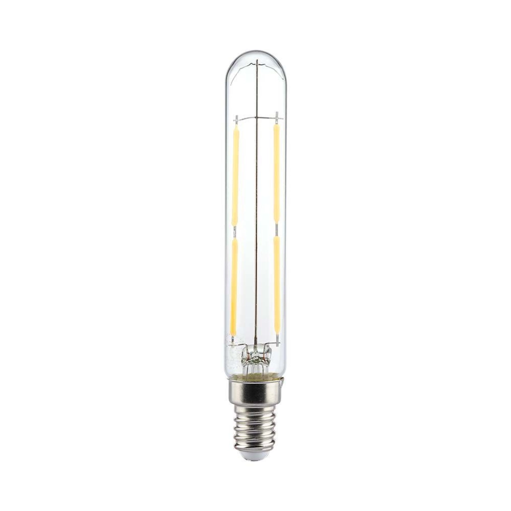 Lampadina LED E14 4W T20 Filamento 4000K, vista frontale