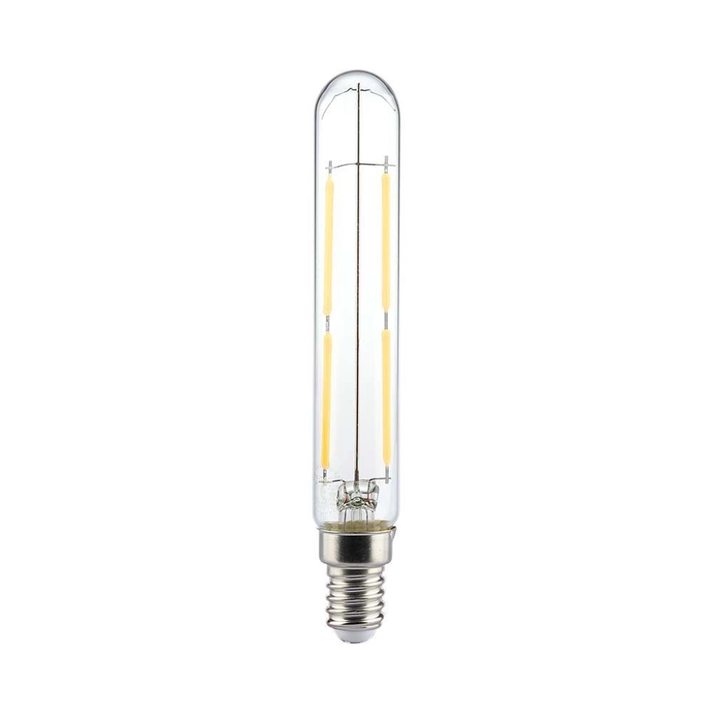 Lampadina LED E14 4W T20 Filamento 6500K, vista frontale