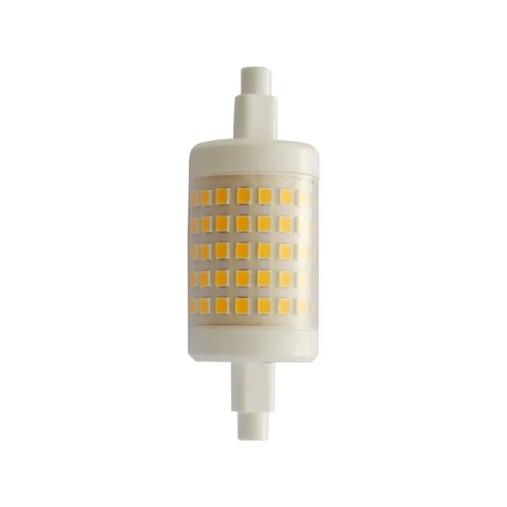 Lampadina LED 7W R7S 3000K 28x78mm, vista frontale