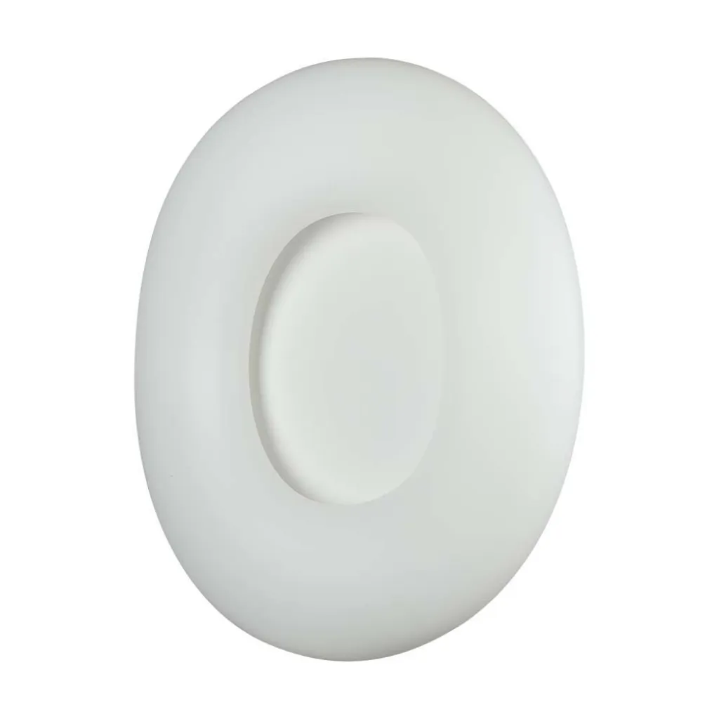 Plafoniera LED Circolare 78W con Telecomando Cambio Colore 3 in 1 Corpo Bianco d: 75cm h: 13cm Dimmerabile, vista frontale