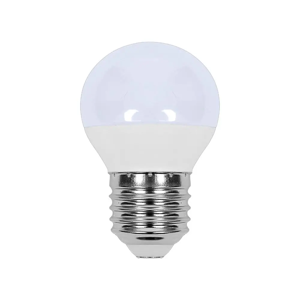 Lampadina LED Chip CREE E27 3,7W G45 3000K, vista frontale