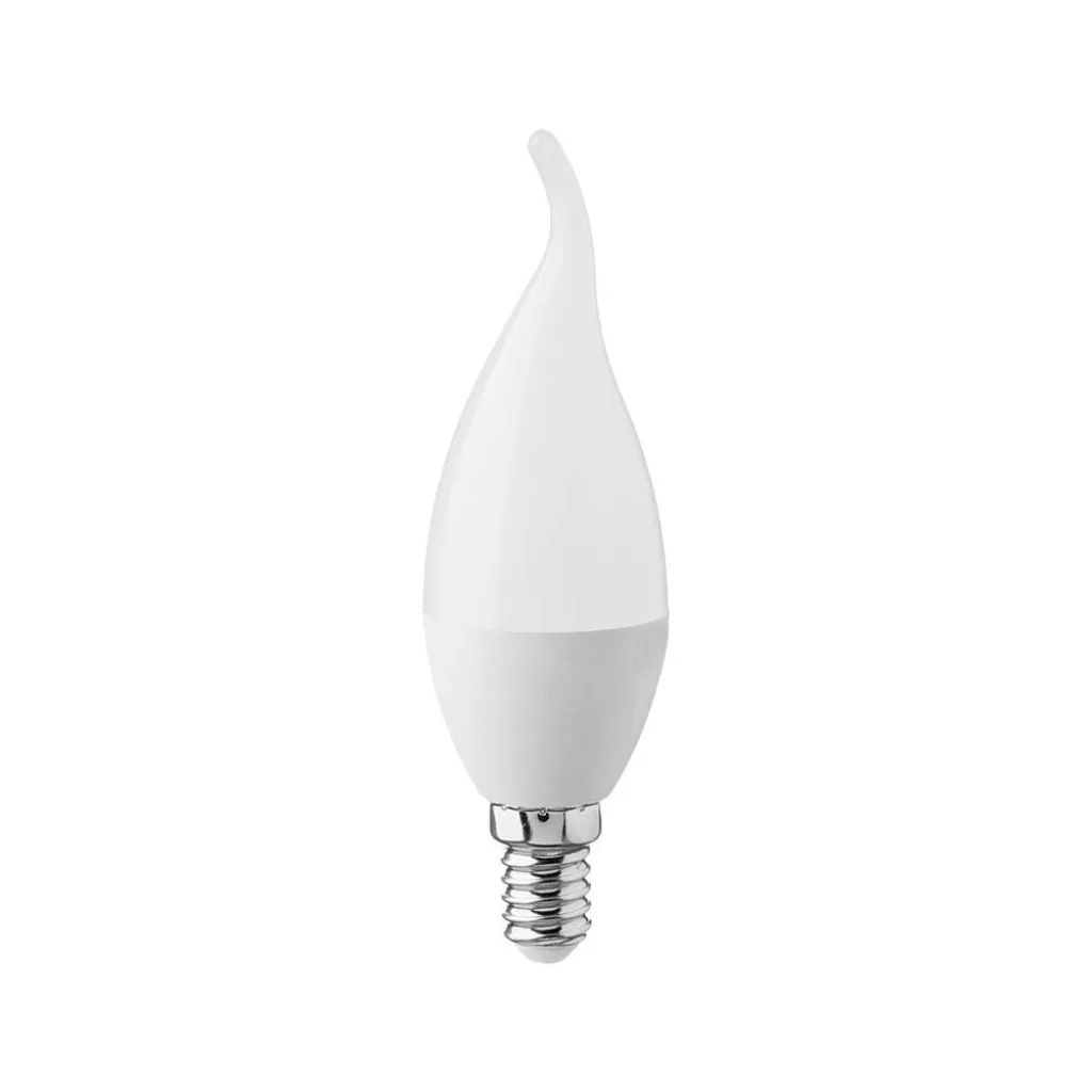 Lampadina LED E14 3.7W Candela a Fiamma 3000K, vista frontale