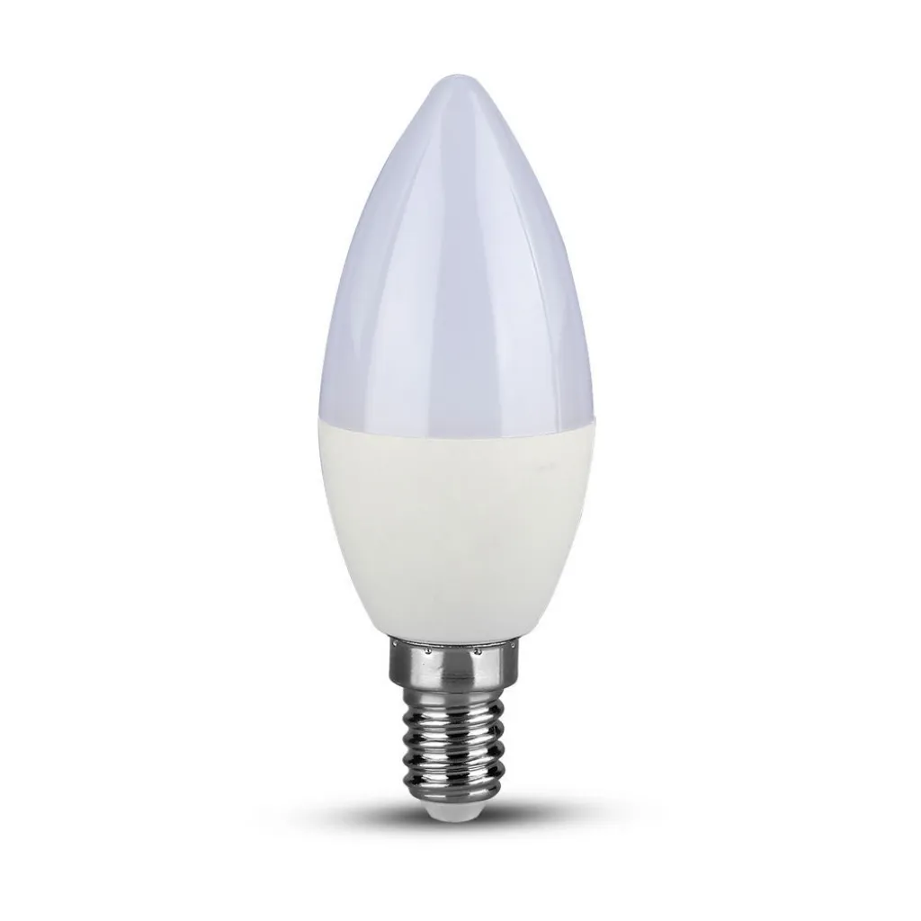 Lampadina LED E14 4,5W Candela 6500K, vista frontale