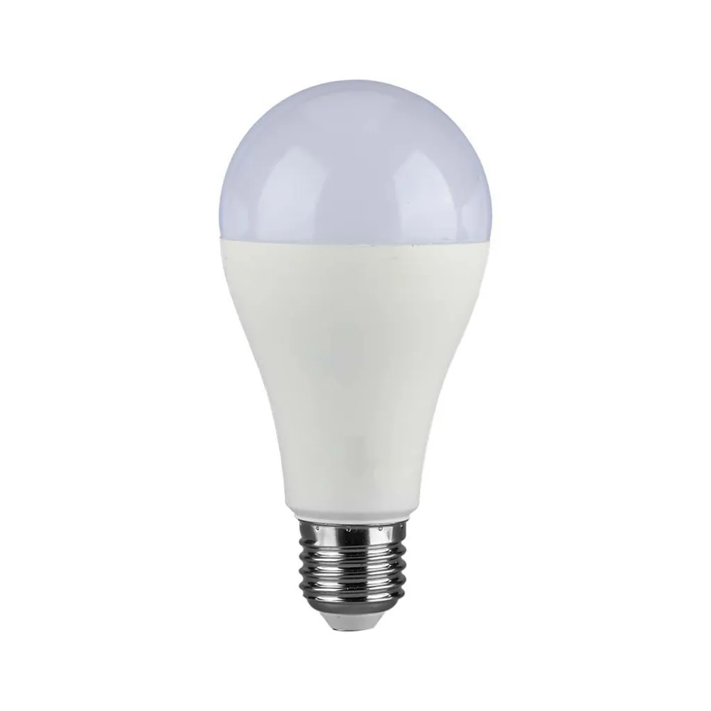 Lampadina LED E27 15W 100LM/W A65 3000K, vista frontale