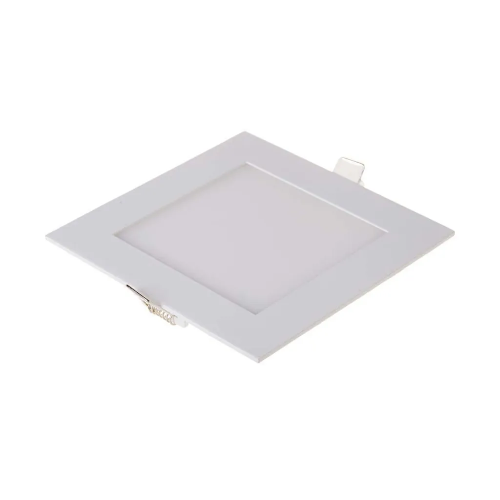 Mini Pannello LED 18W Montaggio ad Incasso Quadrato 6400K, vista angolata