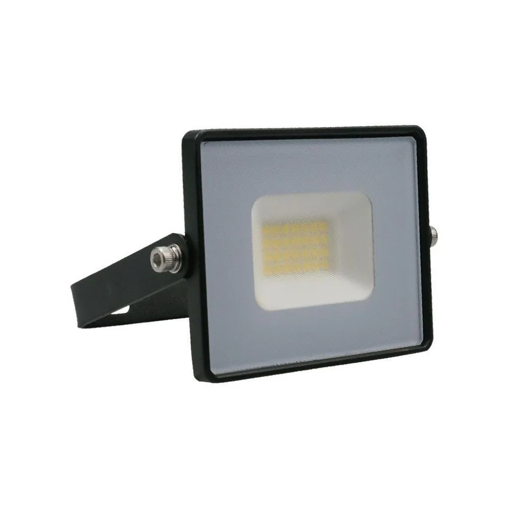 Faro LED SMD 20W E-Series G2 Colore Nero 6500K, vista frontale angolata