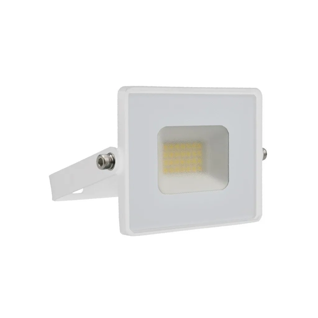 Faro LED SMD 20W E-Series G2 Colore Bianco 3000K, vista angolata frontale