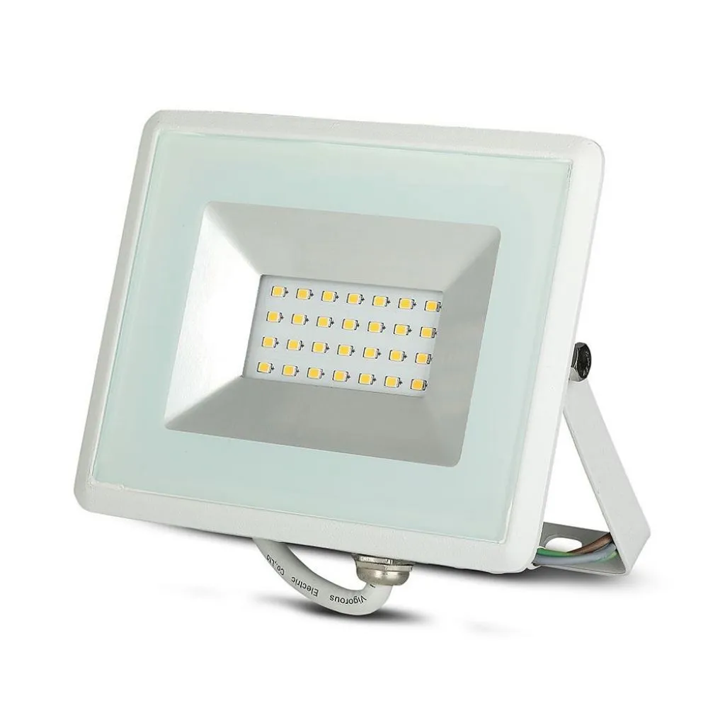 Faro LED SMD 20W E-Series G2 Colore Bianco 6500K, vista frontale angolata