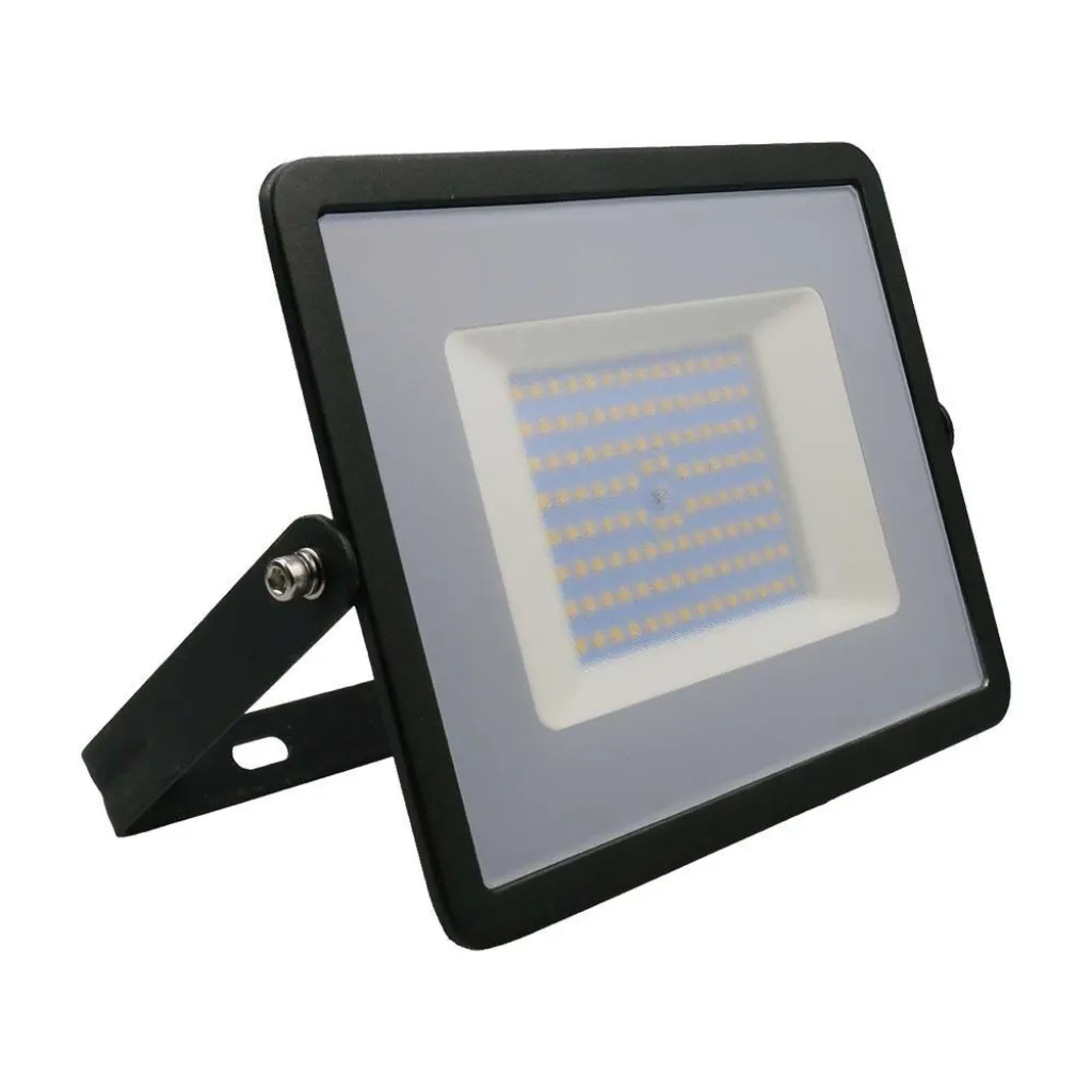 Faro LED SMD 100W E-Series G2 Colore Nero 3000K, vista frontale angolata