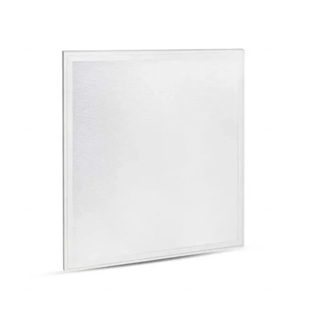 Pannello LED 40W 120LM/W da Incasso 600x600mm, Driver Esterno Incluso, Colore Bianco 6500K, vista frontale angolata