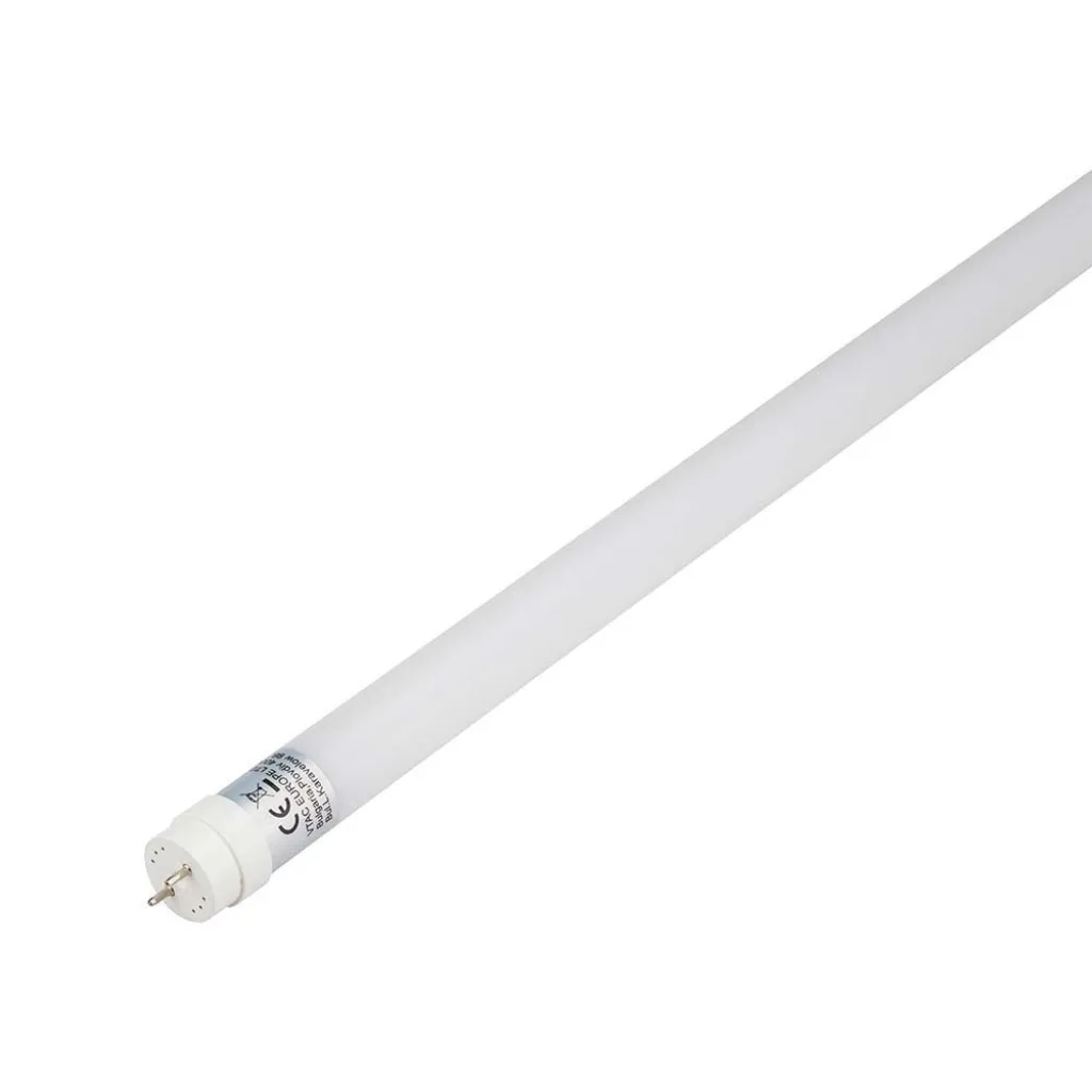 Tubo LED T8 18W G13 120cm in Nanoplastica Non Ruotabile 4000K, vista angolata
