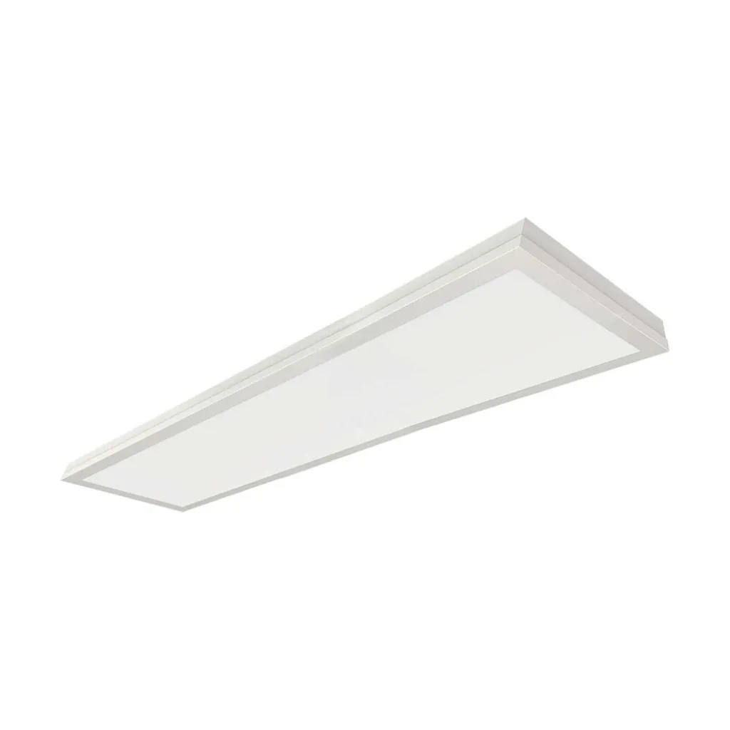 Pannello LED Chip Samsung 40W 110LM/W Installazione 2in1 da Incasso/Plafone, Driver Integrato, 1200x300mm Colore Bianco 6500K, vista