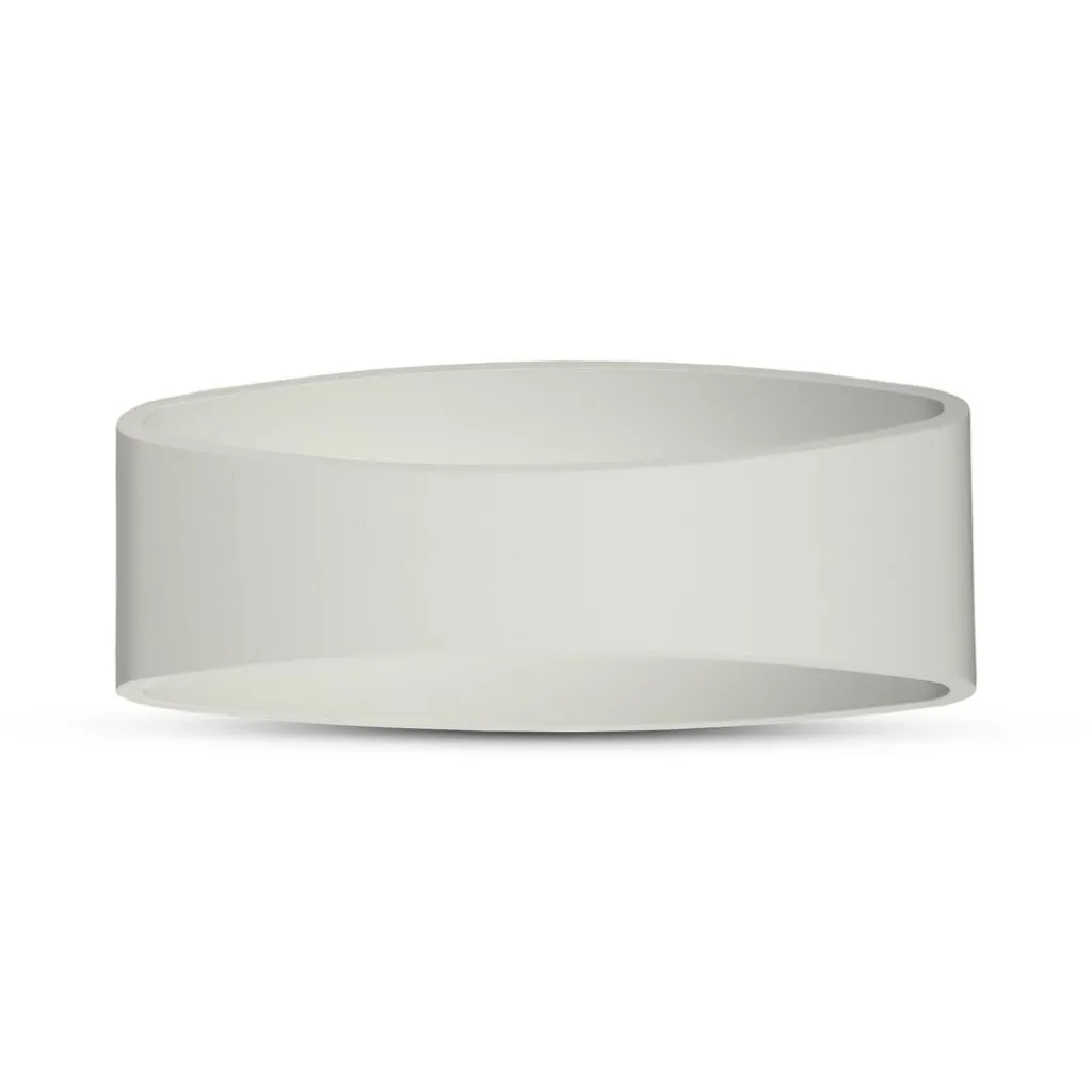 Lampada LED da Muro Arrotondata 5W 130LM/W Colore Bianco 4000K, vista laterale