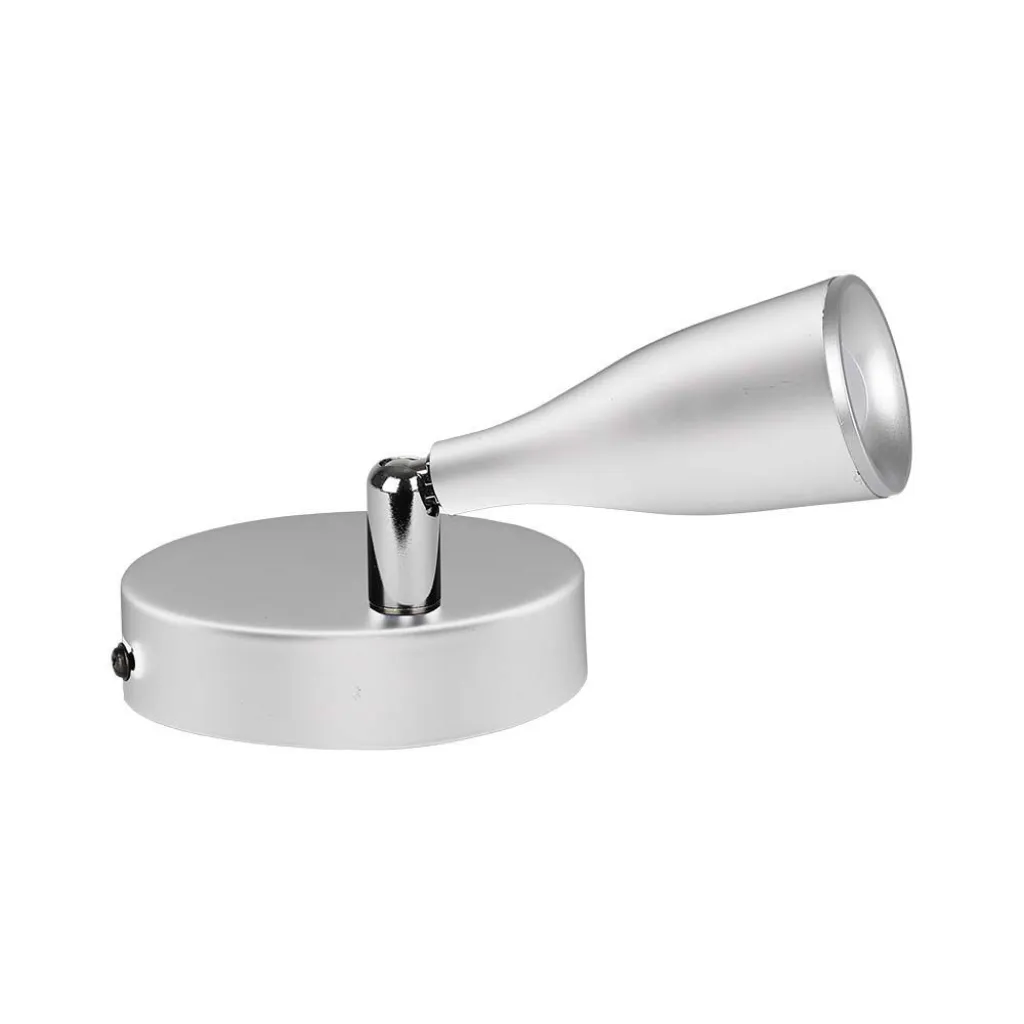 Faretto LED da Muro 4,5W con Testa Orientabile Colore Bianco 3000K, vista angolata