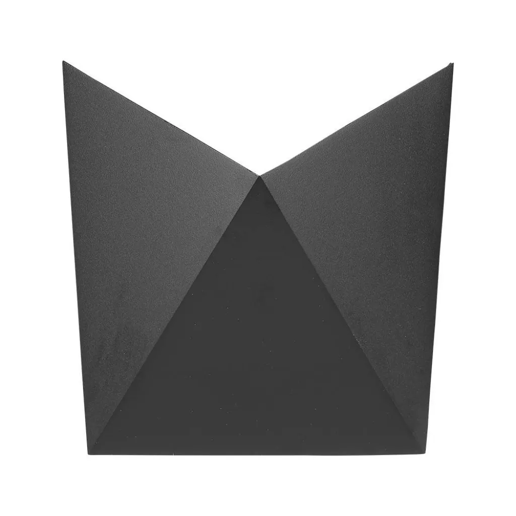 Lampada LED da Muro a Tasca 5W 110LM/W Colore Nero 4000K, vista frontale