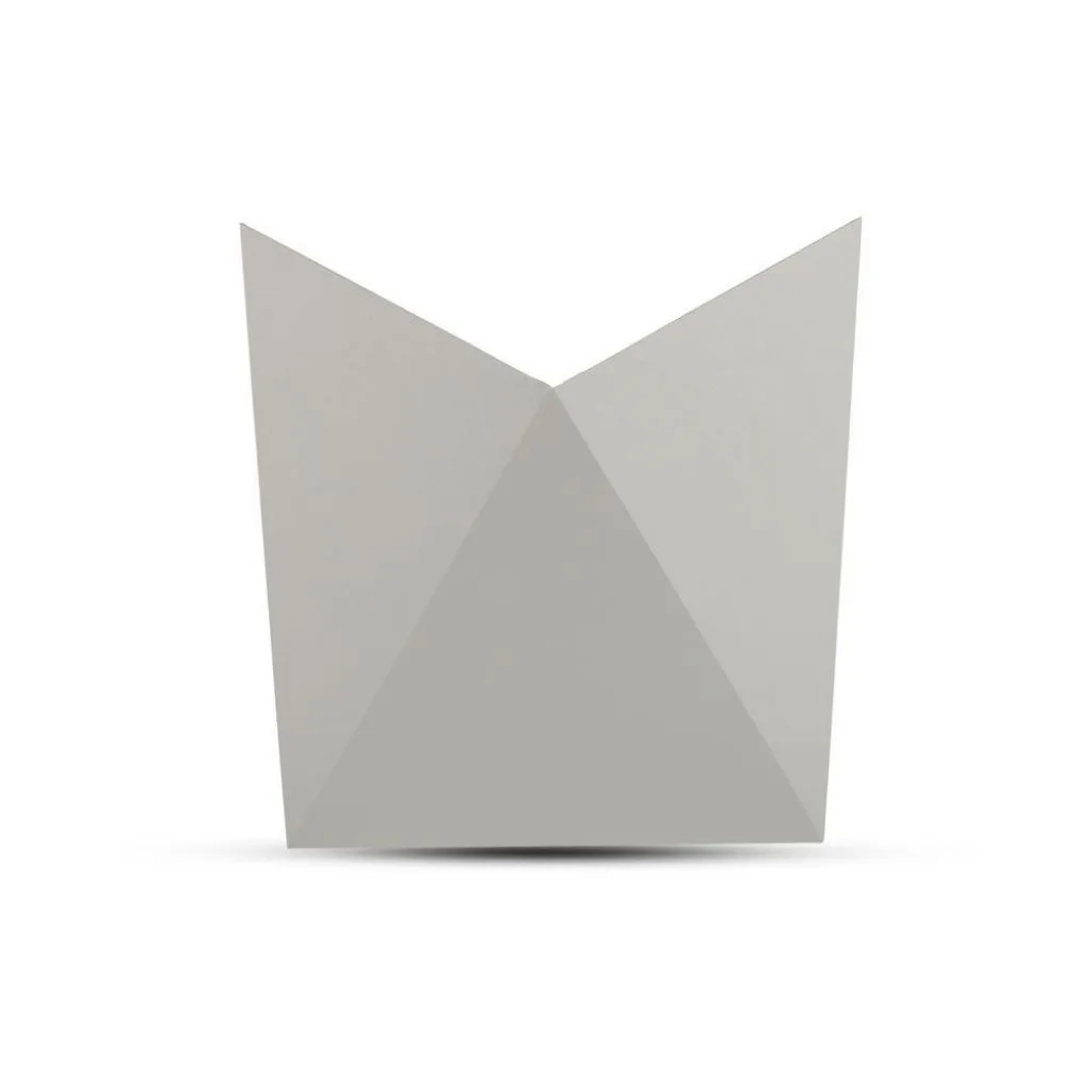 Lampada LED da Muro a Tasca 5W 110LM/W Colore Grigio 3000K, vista frontale