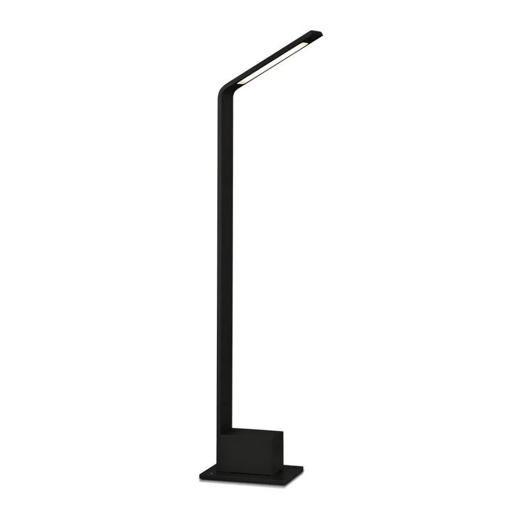 Lampione LED da Esterno 5W Colore Nero h: 80.5cm 4000K, vista frontale