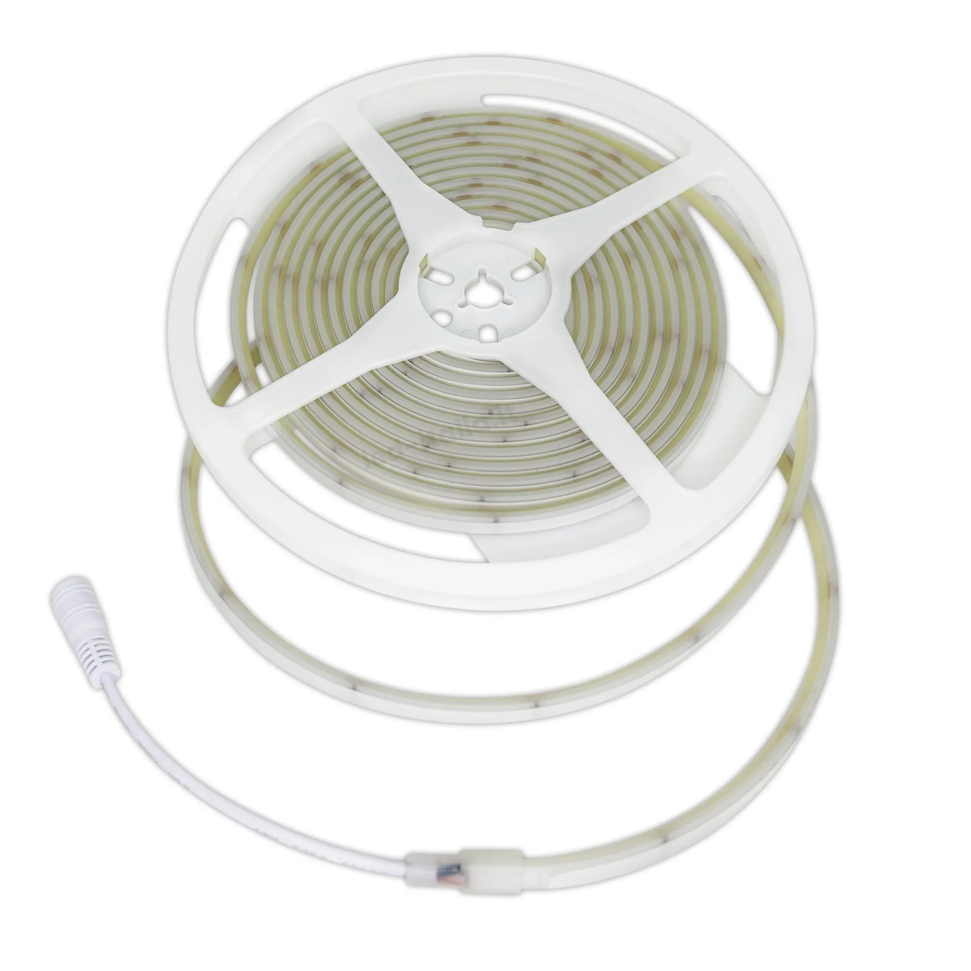 Strip LED COB-320 10W/m 5m 24V 840Lm/m 6500K 10mm, vista dall'alto avvolta