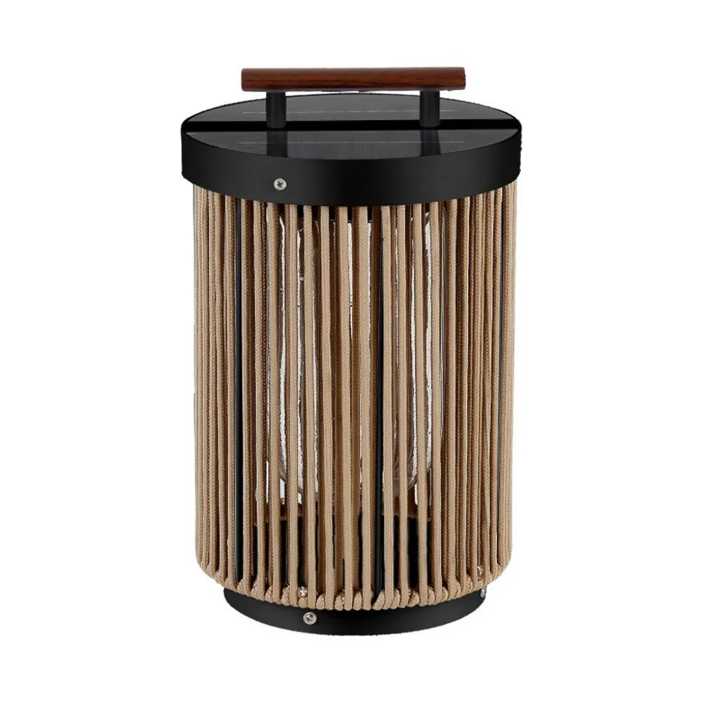 Lampada Solare LED da Terra 2.5W con Telecomando 3000K, vista frontale