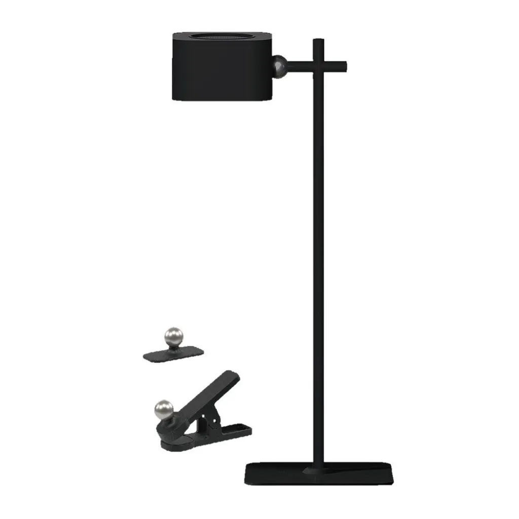 Lampada LED da Tavolo Magnetica 3W con Batteria Ricaricabile USB C Colore Nero Touch Dimmerabile 3in1, vista del prodotto e accessori