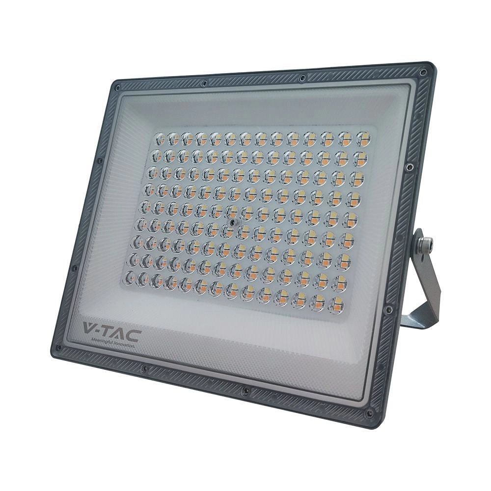 Faro LED SMD 100W Driver IC Integrato e LED Sostituibili Grigio Scuro CCT, vista frontale