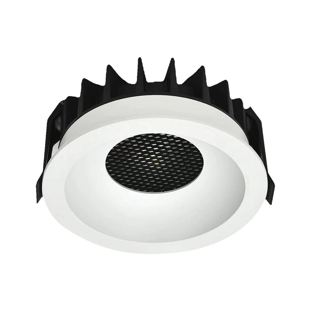 Faretto LED da Incasso 24W Chip LED COB Bridgelux a Nido dApe Colore Bianco CRI90 CCT 3in1 3000K6400K, vista frontale angolata