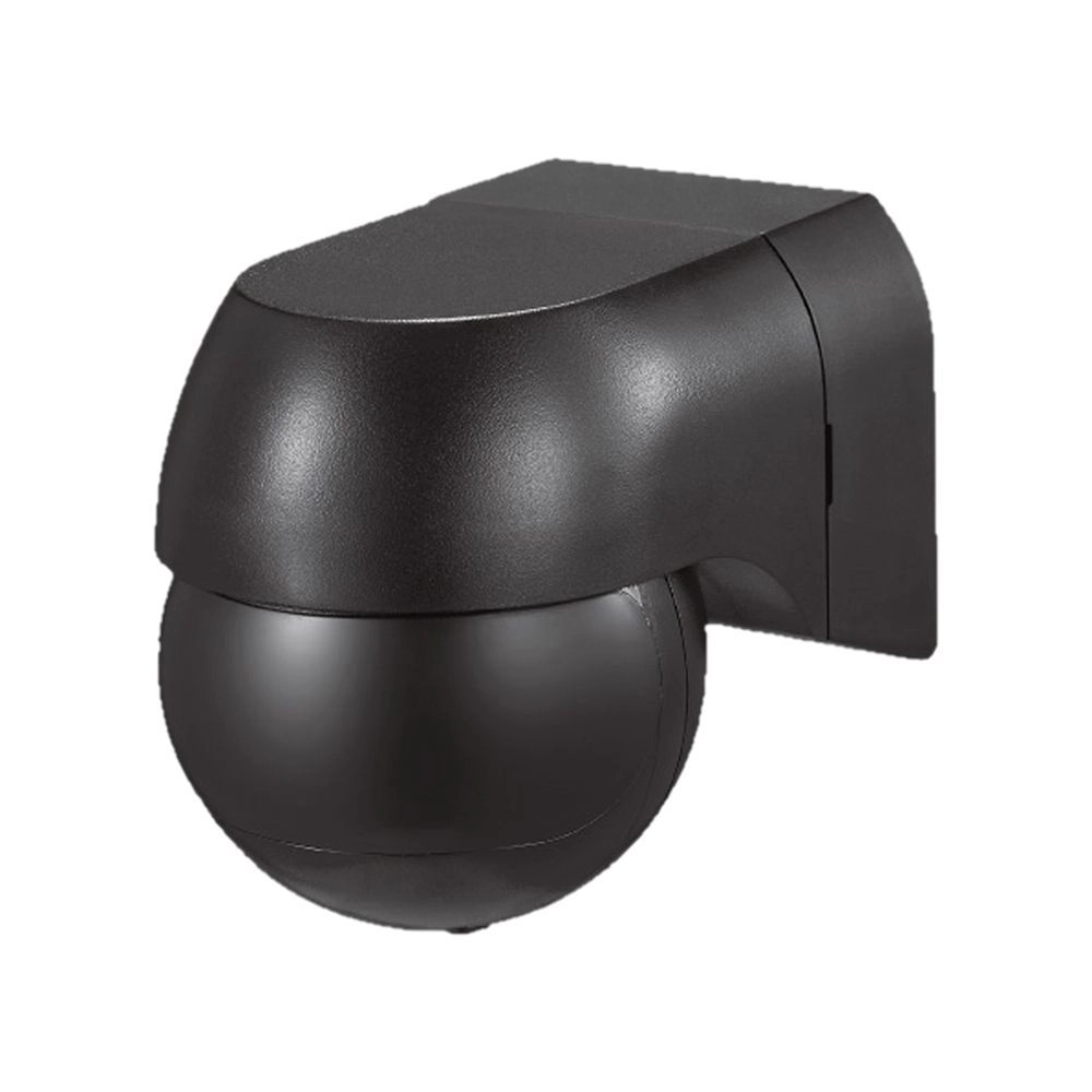 Sensore di Movimento a Infrarossi 180 gradi Montaggio a Plafone Colore Nero (Max 400W), vista angolata